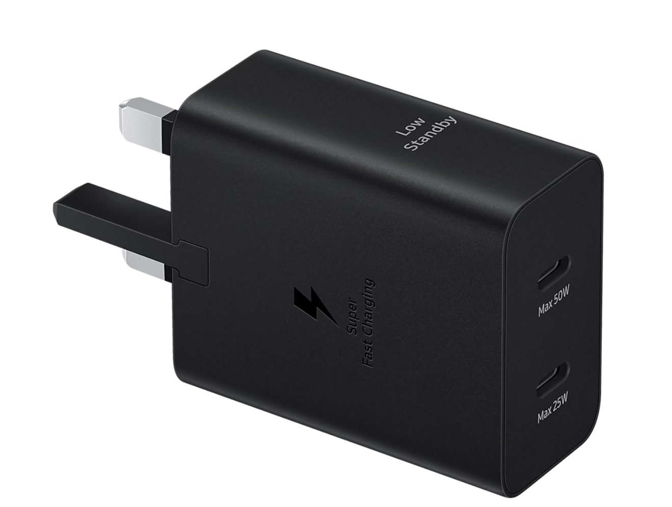 Official Samsung 50W Charger Super Fast Duo UK Plug (1 X USB-C Port) & 5A Cable EP-T5020XBEGGB